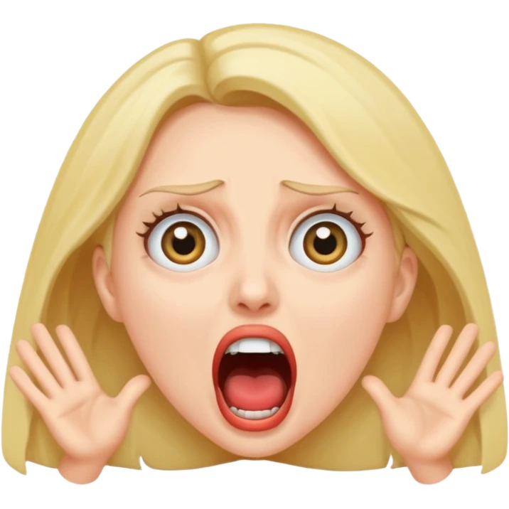 woman screaming emoji