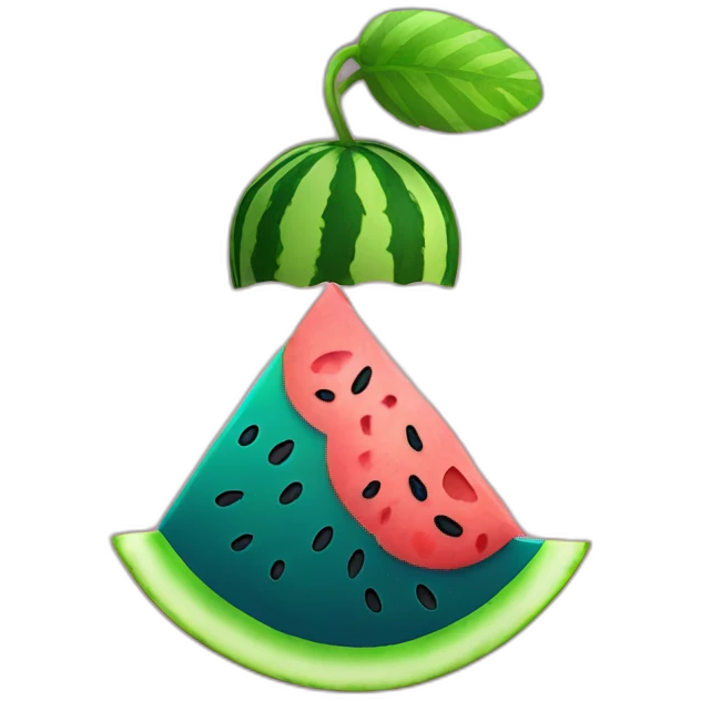 Watermeloon with David stars emoji