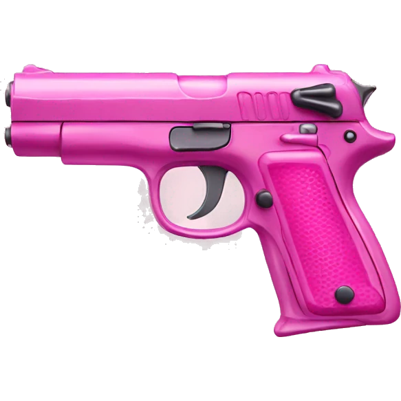 Shiny pink gun emoji