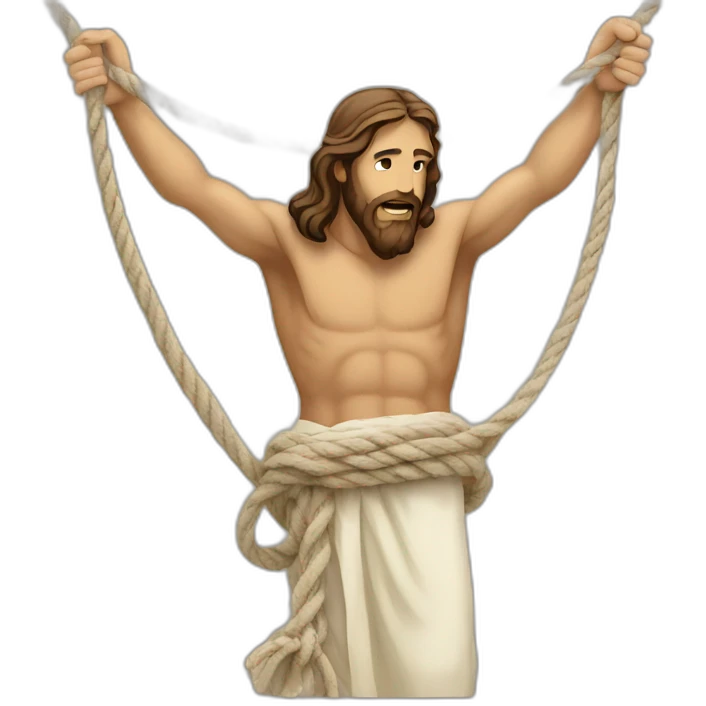 jesus and rope emoji