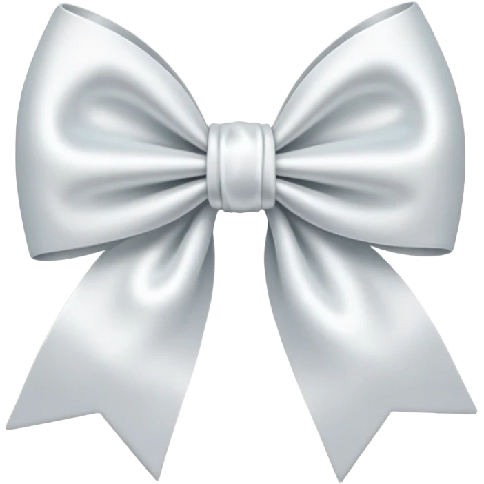 Doe white a bow emoji