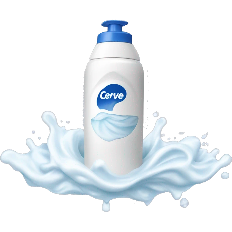 cerave washing foam bottle emoji