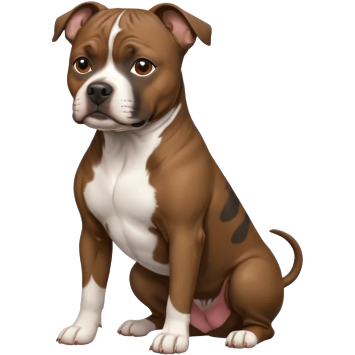 brindle staffordshire bull terrier emoji