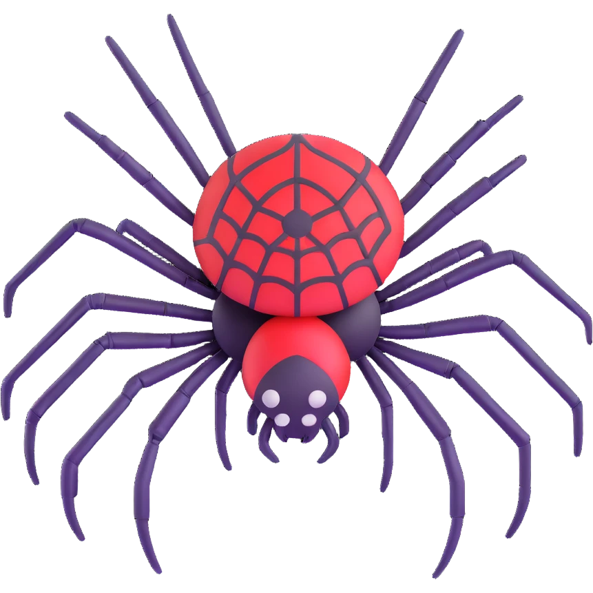 advanced spider civilization with structures emoji