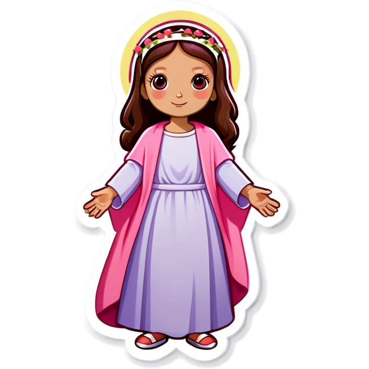 Girl rosa pastel jesus emoji