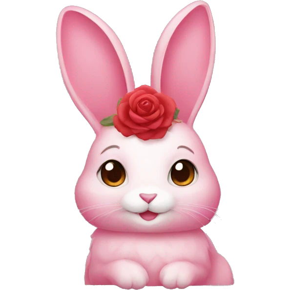 Rose rabbit  emoji
