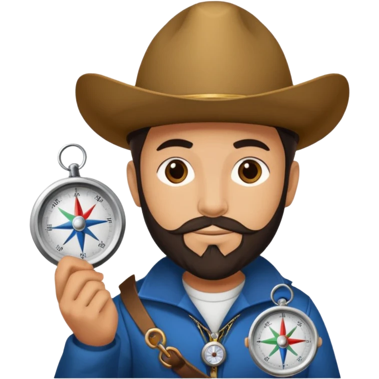 Magellan with compas emoji