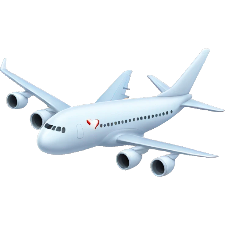 Plane India heart emoji