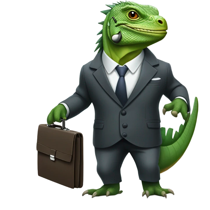 capitalist-iguana emoji