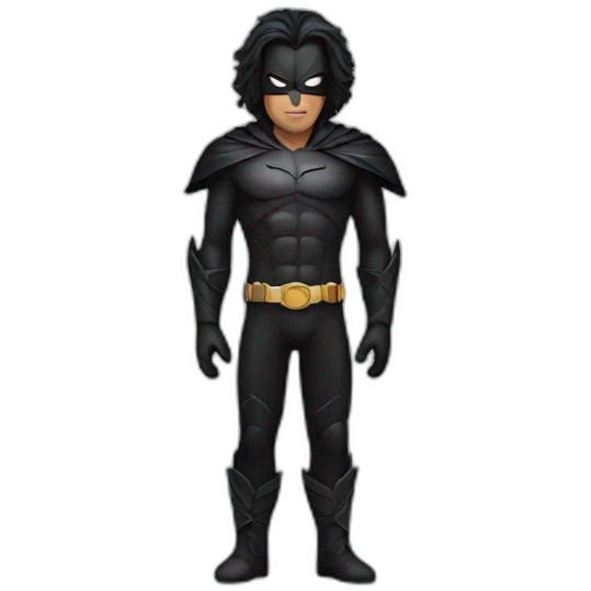 Superhero called crow man emoji
