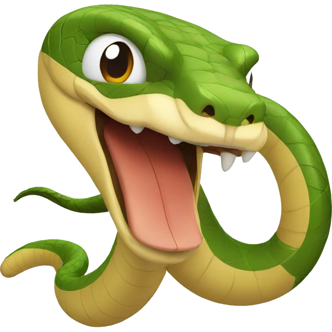 Snake boxing emoji