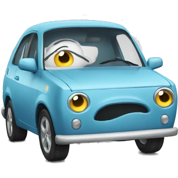 automobile emotion sad crying emoji