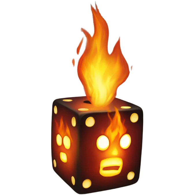 dnd dice on fire emoji