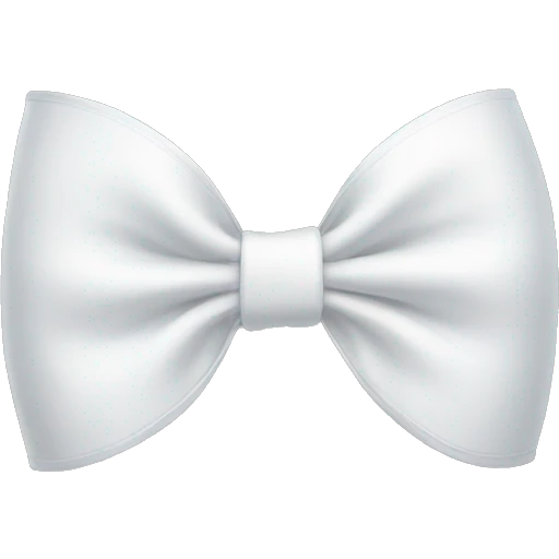 white bow emoji