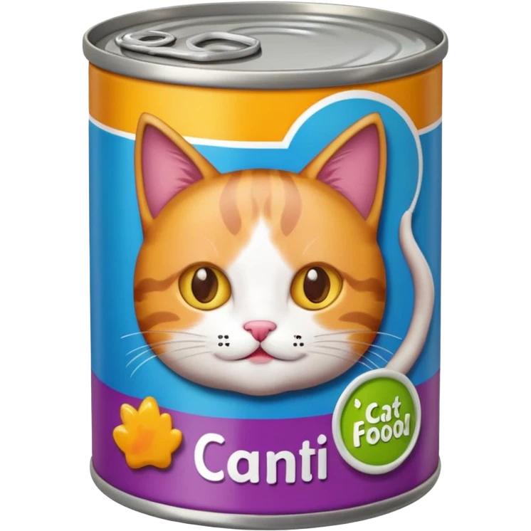 create a can of catfood (make the cat cute) emoji emoji