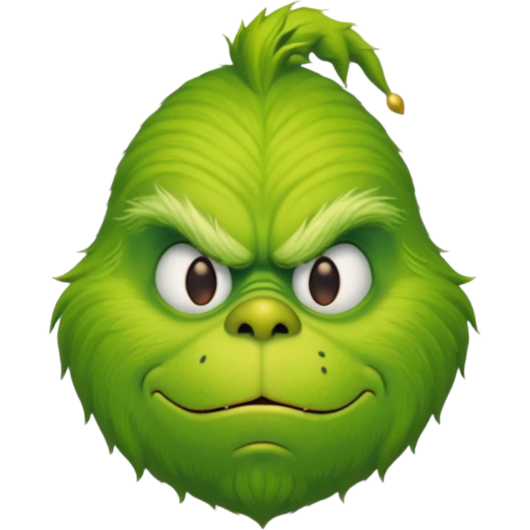 Christmas grinch emoji