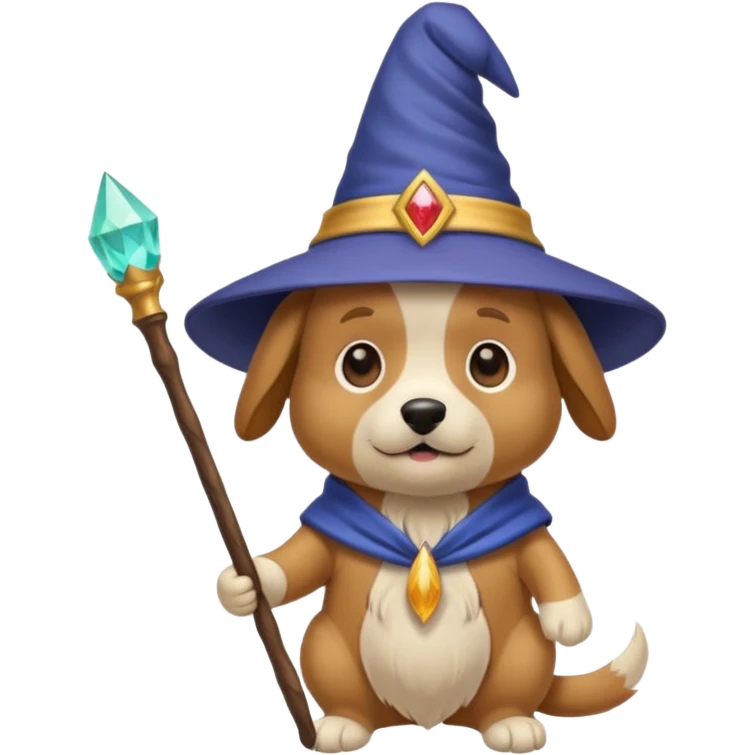 Dog wizard emoji