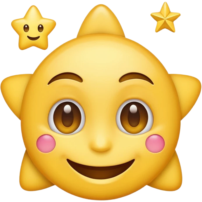Smiling emoji with star eyes emoji
