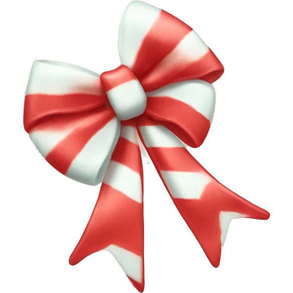  Peppermint bow red emoji
