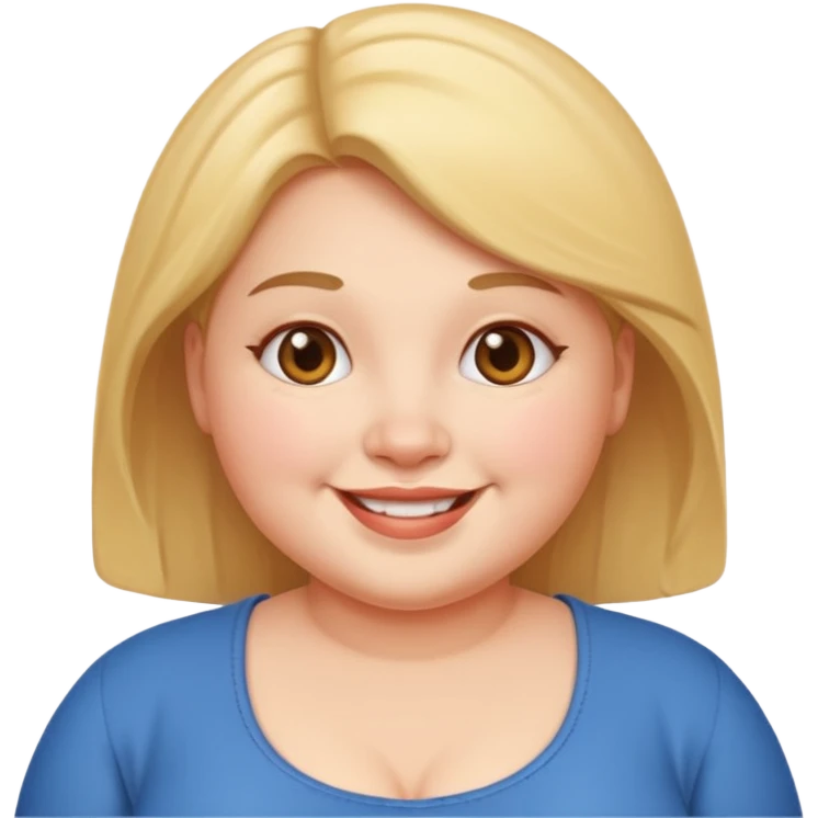 약간 통통한 여자 emoji