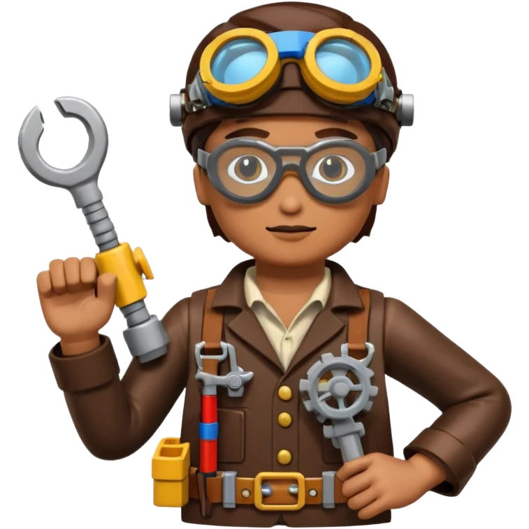 Steampunk Inventor lego emoji