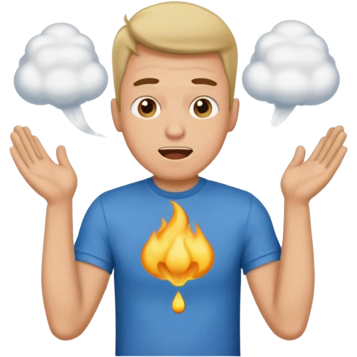 Farting man emoji