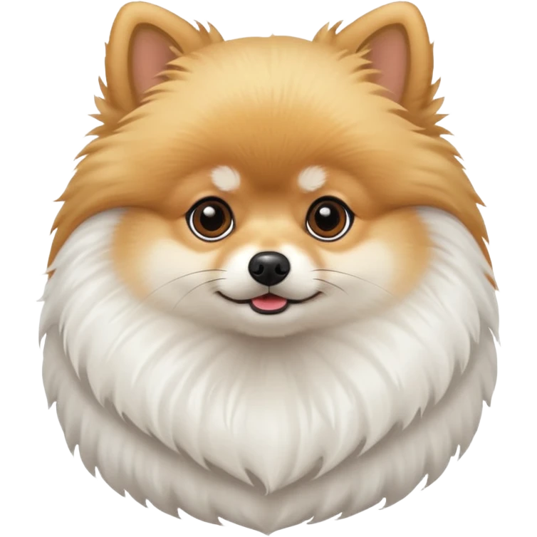 Pomeranian white emoji
