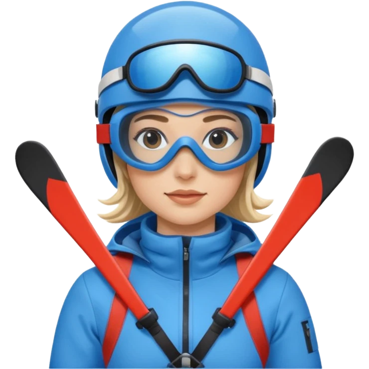 Woman Skiing Matterhorn emoji