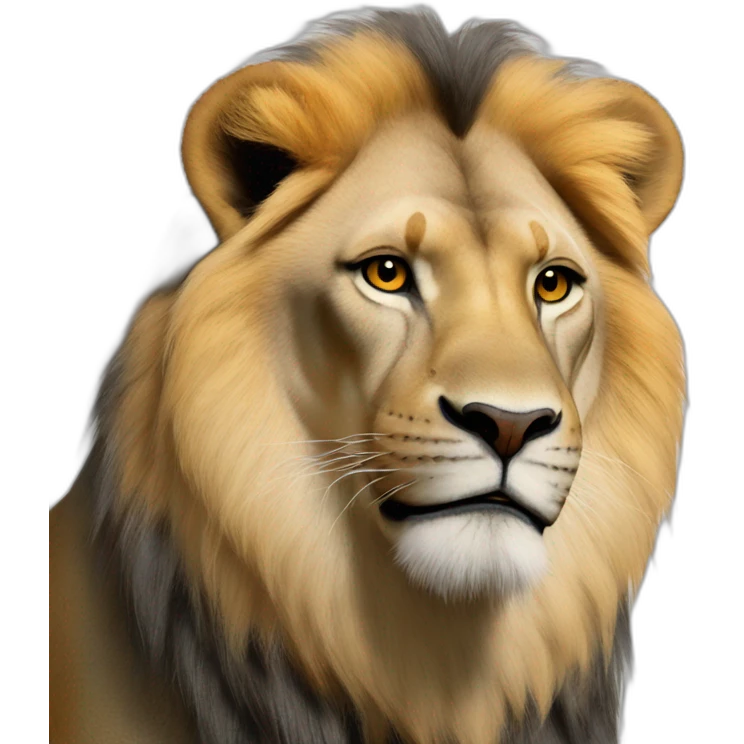 Un león rugiendo emoji