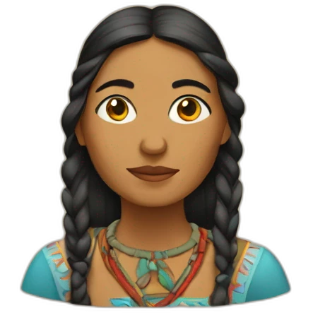 mulher indigena emoji