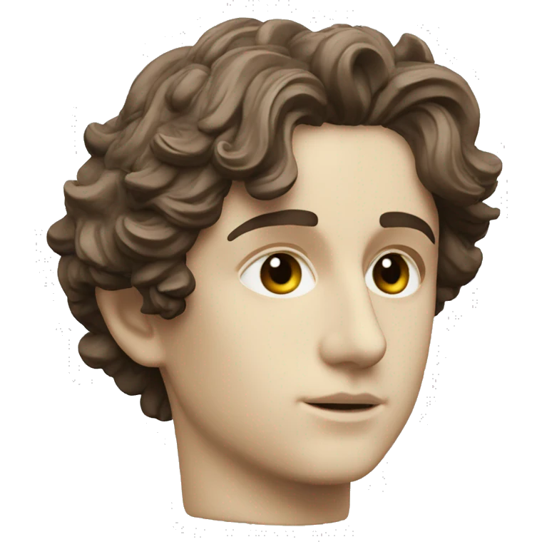 timothee chalamet roman sculpture emoji
