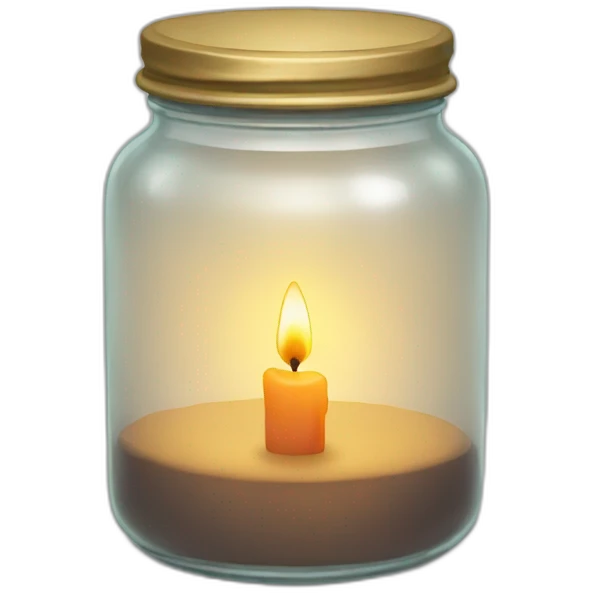 Candle in a jar emoji