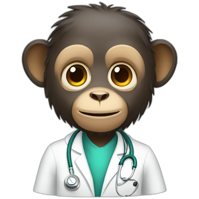 doctor monkey emoji
