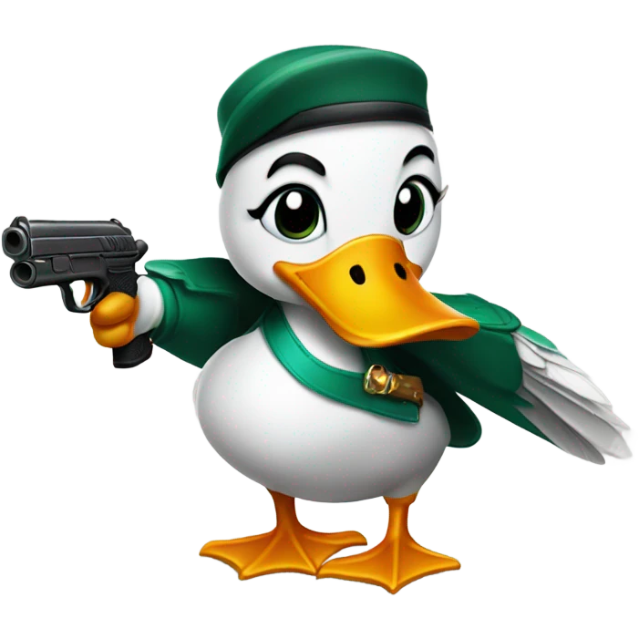 duck with gun emoji