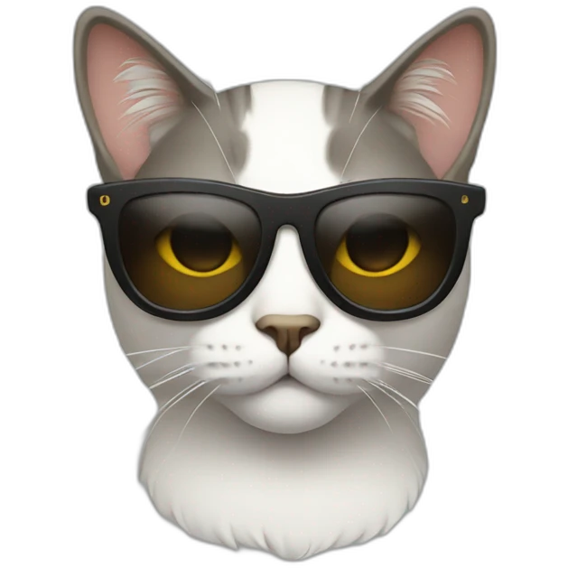 Cat with sunglasses emoji