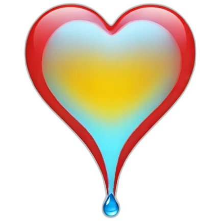 heart-shaped water drop emoji