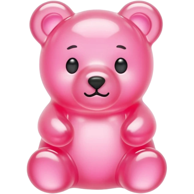 pastel pink jelly bear emoji