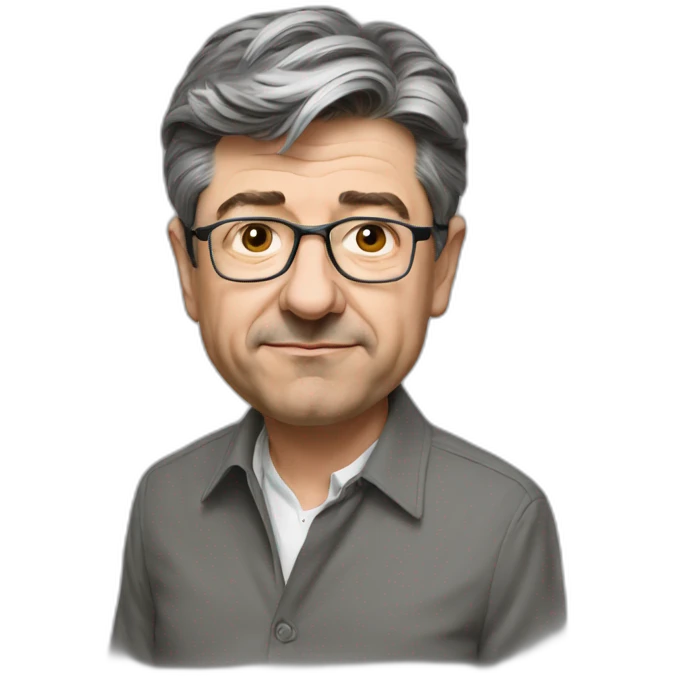 mélenchon wearing a short emoji