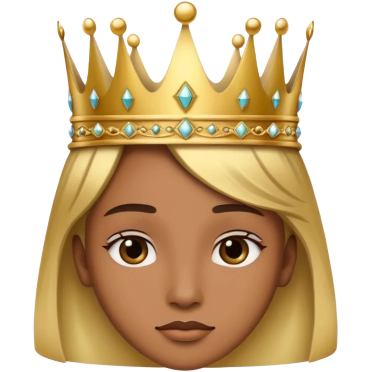 Etrafında dönen bir tac emoji