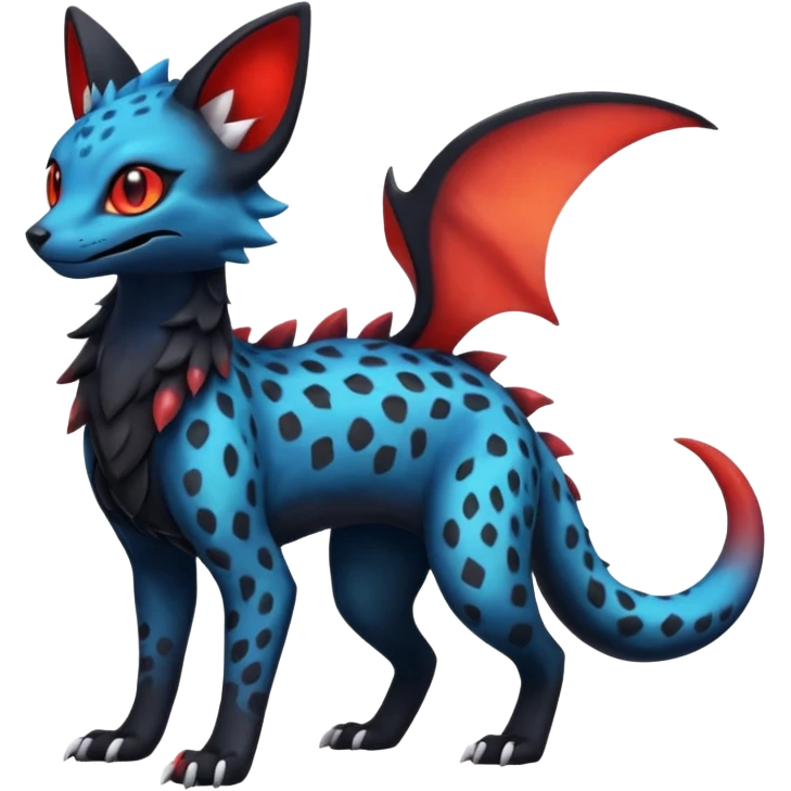  Celestial white pastels  magma-gradients-colored Salandit-Umbreon-Genet-Noivern-Noibat-Serval-Hybrid (Full body) emoji