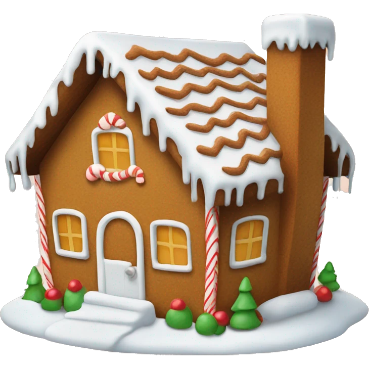 Gingerbread house emoji