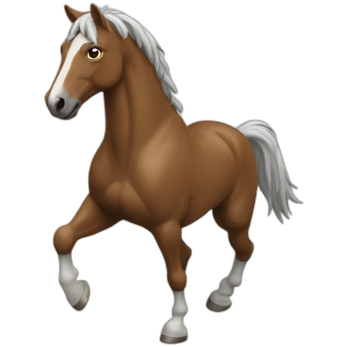 Cheval qui saute emoji