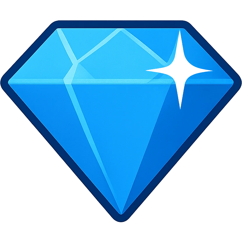 blue diamond emoji emoji