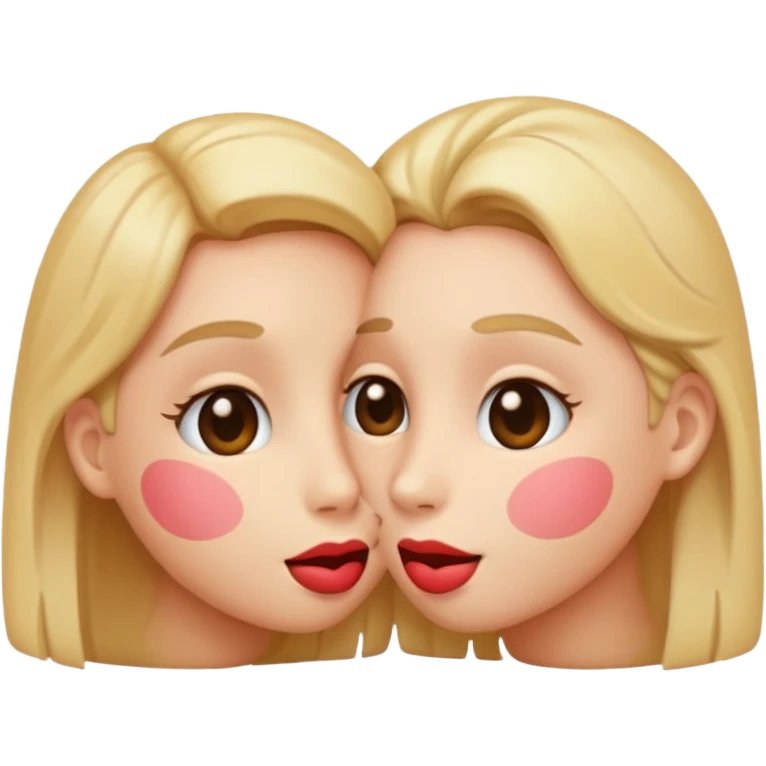 Fais moi un emoji façon timide et embrasser  emoji
