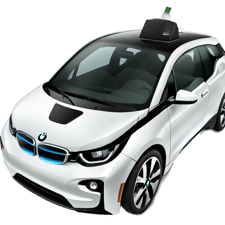 Black bmw i3 charger emoji