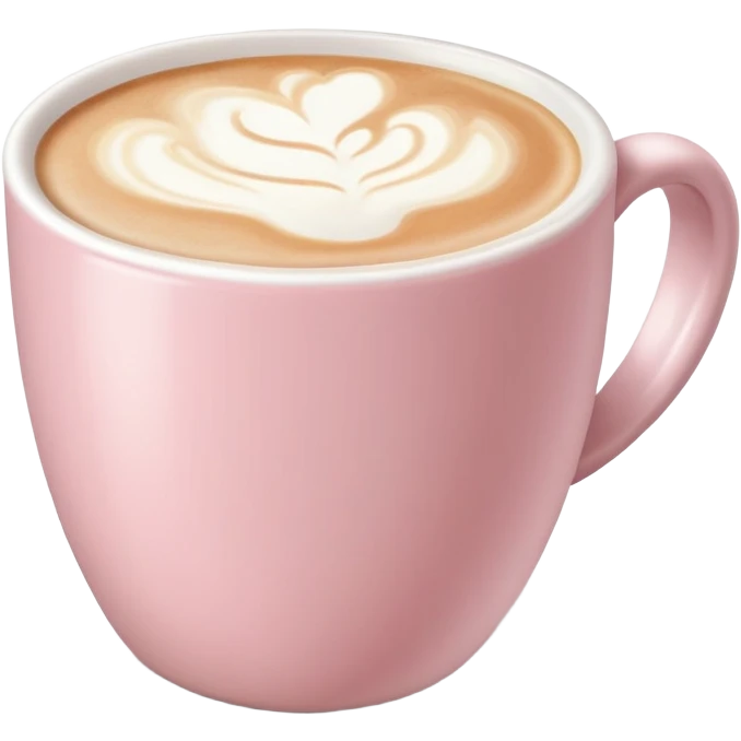 Light pink latte emoji