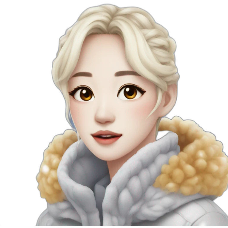Winter from aespa kpop writing a book emoji