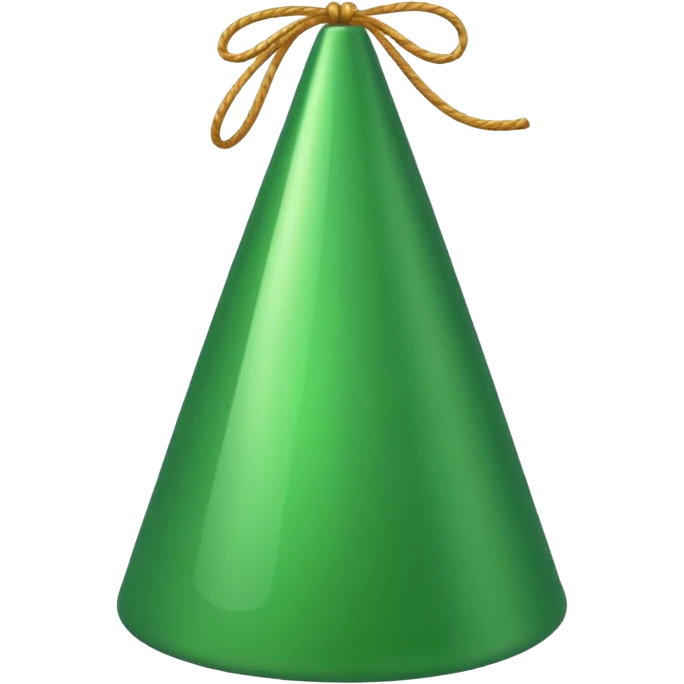 a green Birthday hat emoji