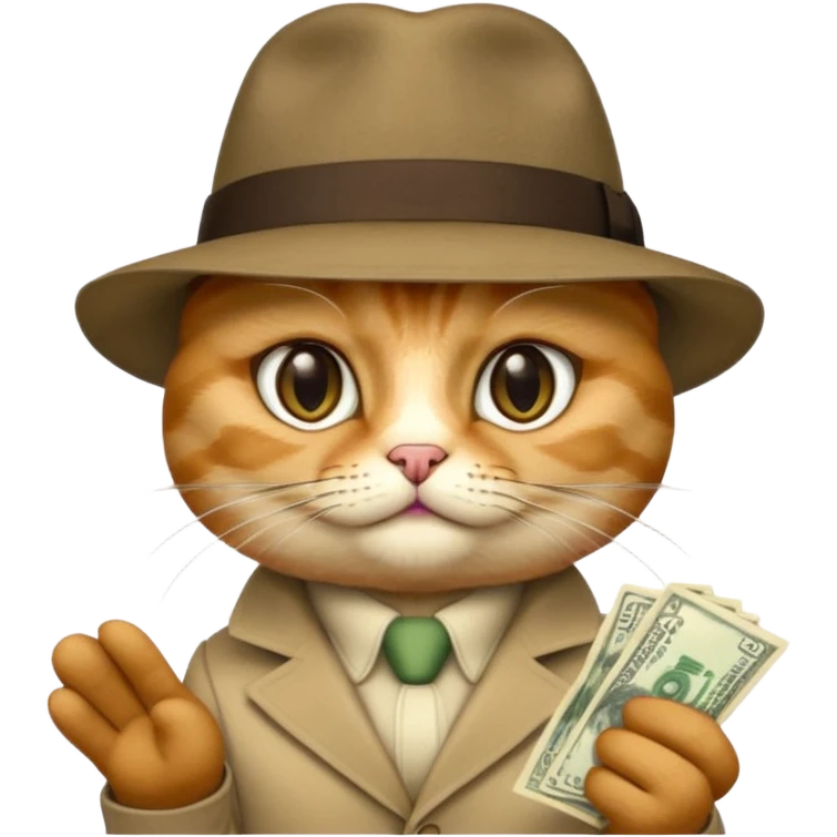 cat mafia corleone money emoji