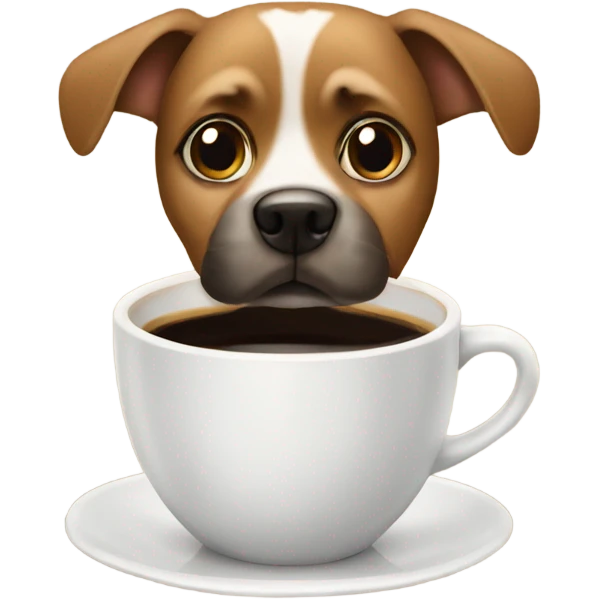 Dog and espresso  emoji